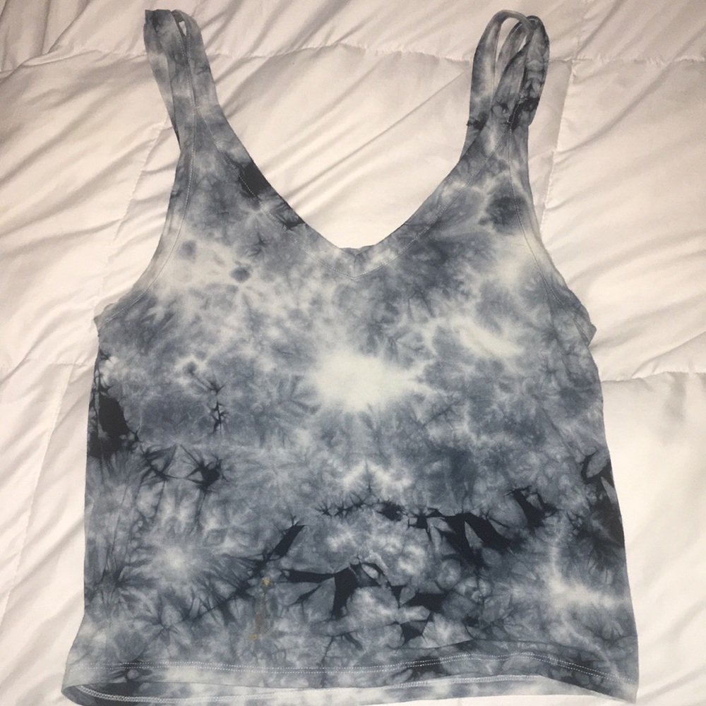 Tie dye cropped tank top